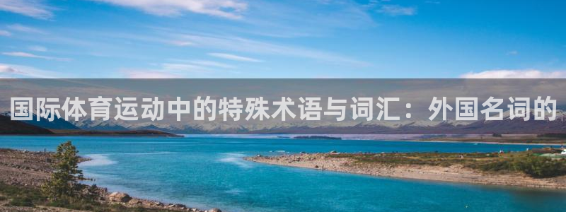 哈哈体育：国际体育运动中的特殊术语与词汇：外国名词的